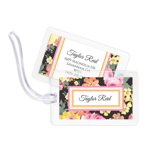 Elegant Spring Garden Luggage Tags